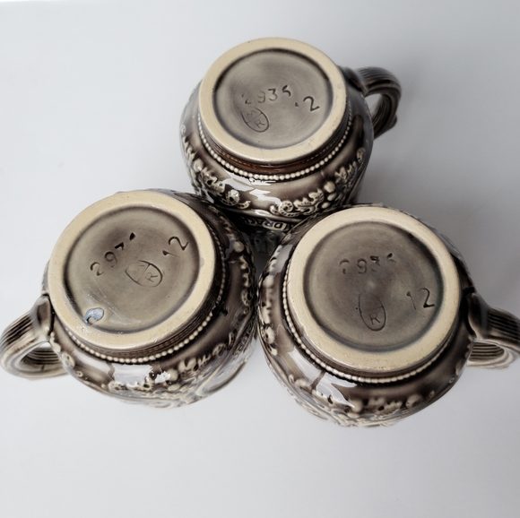 MARZI & REMY GLAZED CUPS GERMANY lot of 3 marking - Picture 3 of 8